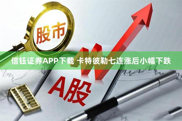 信钰证券APP下载 卡特彼勒七连涨后小幅下跌